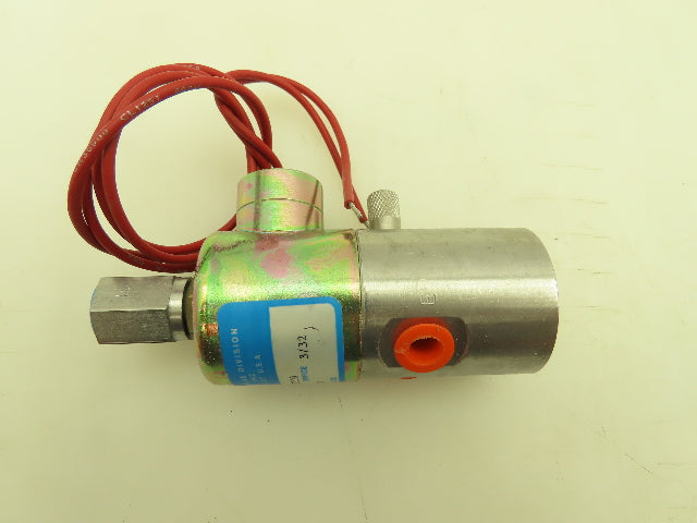 Skinner Q53LR2100 Solenoid Valve 3-Way NC 120VAC 100 PSI 1/8" NPT Quick Exhaust