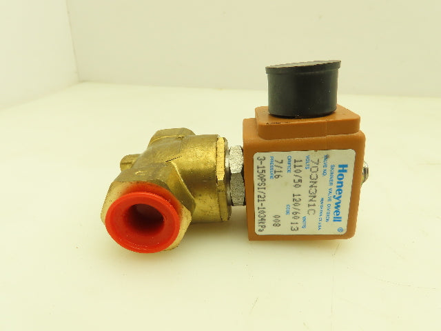 Honeywell Skinner 703N3N1C Brass Solenoid Valve 2-Way NC 120V 3-150 PSI 3/8" NPT