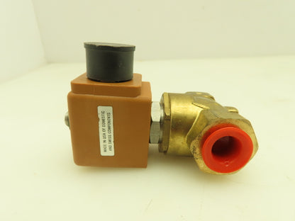 Honeywell Skinner 703N3N1C Brass Solenoid Valve 2-Way NC 120V 3-150 PSI 3/8" NPT