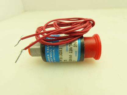 Honeywell Skinner PFB13DX1 Solenoid Valve PFB Series 120V 75 PSI 1/8" NPT