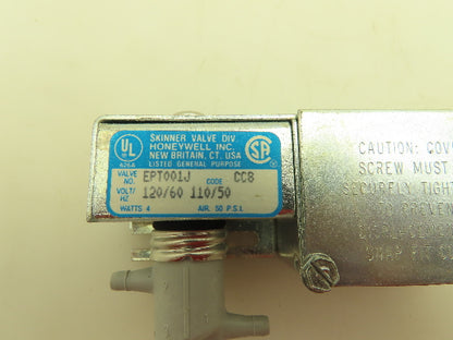 Honeywell Skinner EPT001J Pneumatic Air Solenoid Valve 3-Way NC 120V 50 PSI