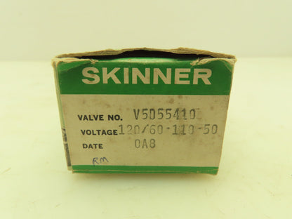 Skinner V5D55410 Solenoid Valve 2-Way NC 120V 20 PSI 1/4" NPT