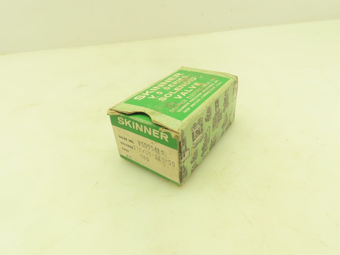 Skinner V5D55410 Solenoid Valve 2-Way NC 120V 20 PSI 1/4" NPT