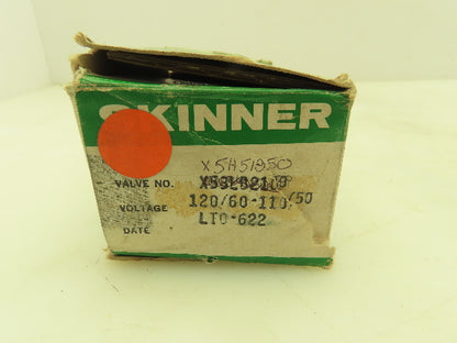 Skinner X5H51850 Solenoid Valve 3-Way NC 24VDC 75 PSI 1/4" NPT