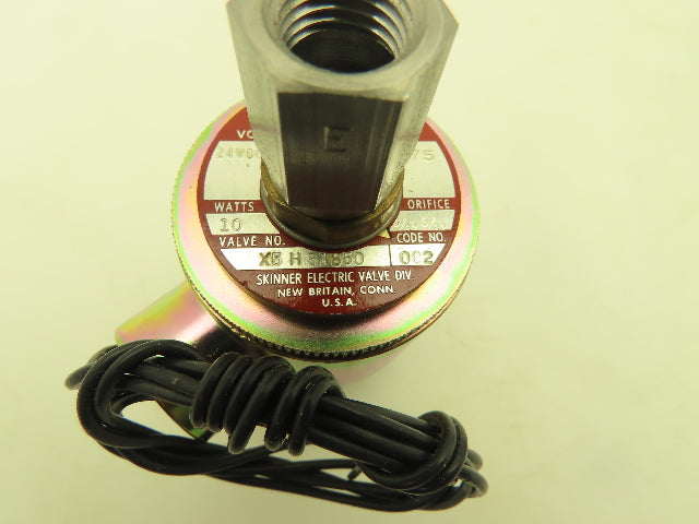 Skinner X5H51850 Solenoid Valve 3-Way NC 24VDC 75 PSI 1/4" NPT