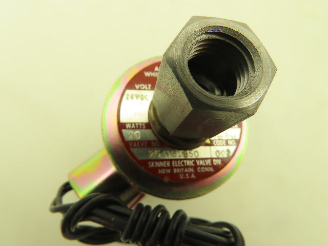 Skinner X5H51850 Solenoid Valve 3-Way NC 24VDC 75 PSI 1/4" NPT