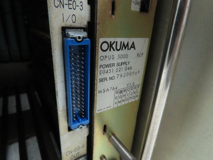 Okuma OPUS 5000 CPU/IF Rack IIB E7191-090-002 w/cards Okuma LB15 Turning Center