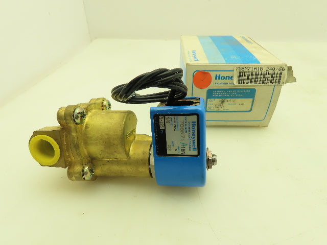 Honeywell Skinner 708N71A1BN Solenoid Valve 2-Way NO 240V 5-125 PSI 3/8" NPT