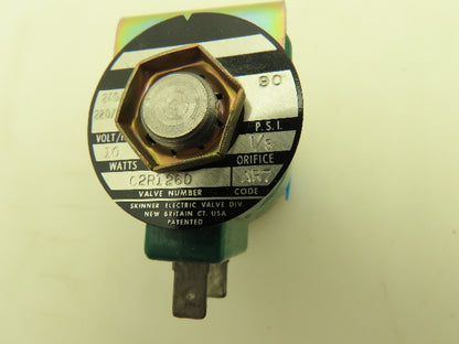 Honeywell Skinner C2R1260 Solenoid Valve 2-Way NC 240V 90 PSI 1/8" NPT