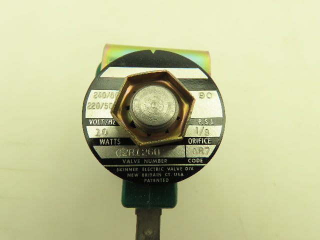 Honeywell Skinner C2R1260 Solenoid Valve 2-Way NC 240V 90 PSI 1/8" NPT