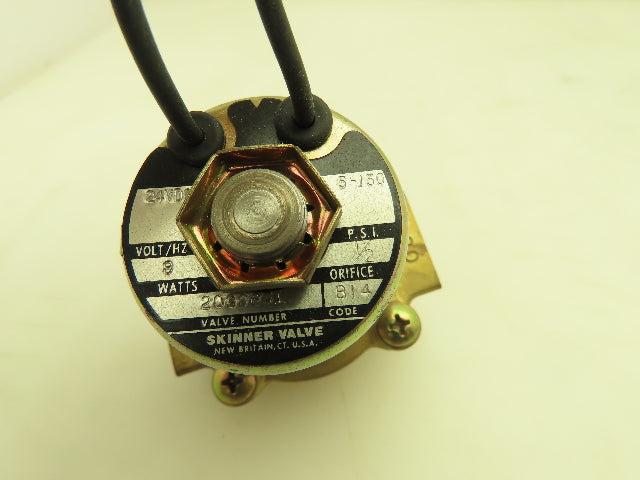 Honeywell Skinner 2030831 Solenoid Valve 2-Way NC 24VDC 5-150 PSI 3/8" NPT