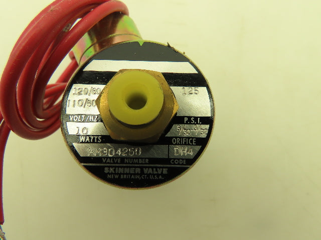 Honeywell Skinner PM3D4250 Valve Solenoid 3-Way 120V 125 PSI 3/32" Orifice