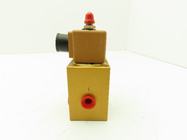 Honeywell Lucifer E332B01 Solenoid Valve 3-Way NO 110VDC 15 bar 217 PSI 1/4"NPT