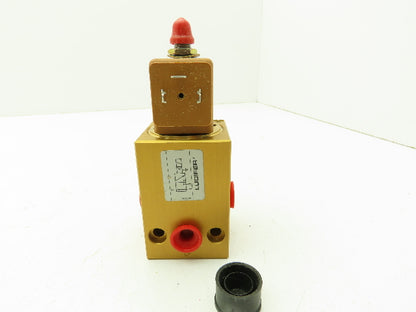 Honeywell Lucifer E332B01 Solenoid Valve 3-Way NO 110VDC 15 bar 217 PSI 1/4"NPT