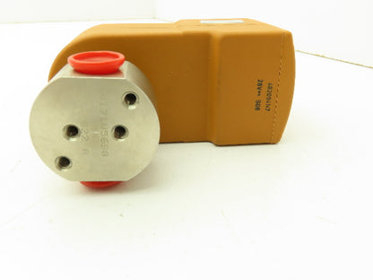 Honeywell Skinner U131V5690 Lucifer Solenoid Valve 3-Way NO 28VDC 150PSI 1/4"NPT