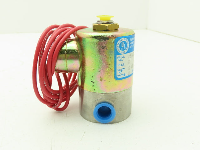 Honeywell Skinner V53ADB2020 Solenoid Valve 3-Way NC 12VDC 20 PSI 1/4" NPT