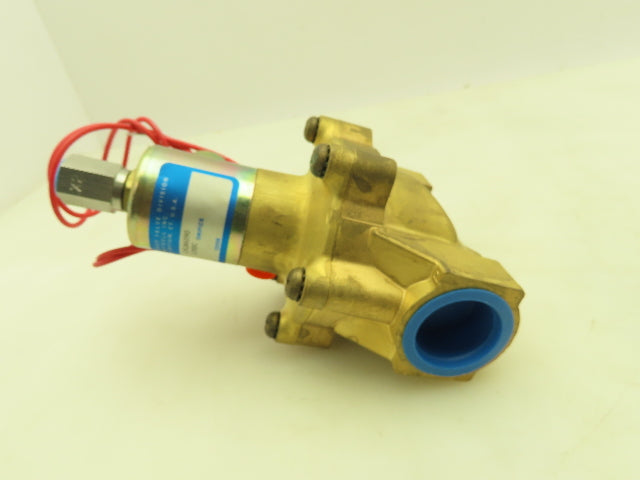 Honeywell Skinner L9LB6090 Brass Solenoid Valve 2-Way NO 12 VDC 1" NPT
