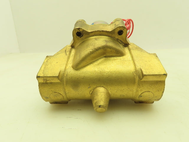 Honeywell Skinner L9LB6090 Brass Solenoid Valve 2-Way NO 12 VDC 1" NPT