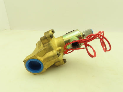 Honeywell Skinner L9LB6090 Brass Solenoid Valve 2-Way NO 12 VDC 1" NPT
