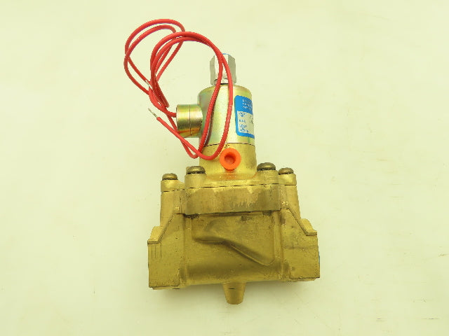 Honeywell Skinner L9LB6090 Brass Solenoid Valve 2-Way NO 12 VDC 1" NPT