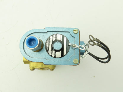Honeywell Skinner L5LX3 Brass Solenoid Valve 3-Way NC 120V 10-150 PSI 1/2" NPT