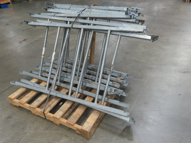 Automotion 36" Wide Steel Conveyor Leg Floor Support 50"-58" Adj Height