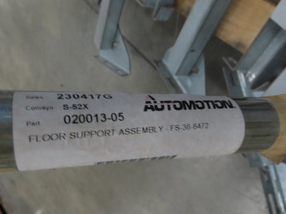 Automotion 36" Wide Steel Conveyor Leg Floor Support 50"-58" Adj Height