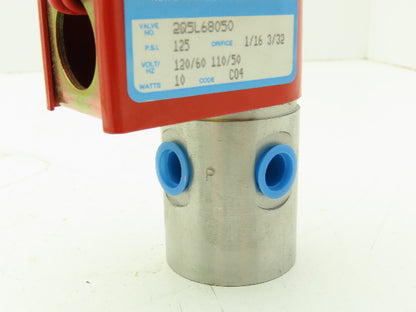 Skinner Lancer 2Q5L68050 Solenoid Valve 3-Way NC 120V 125 PSI 1/4" Quick Exhaust