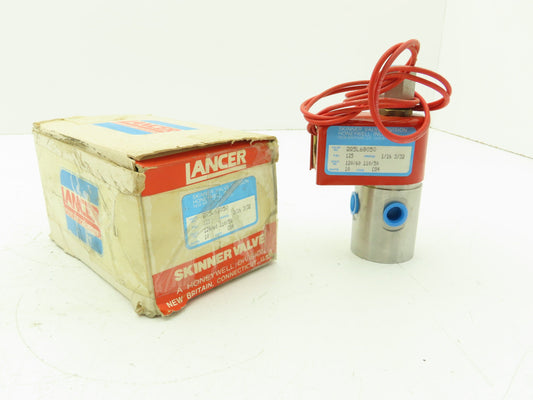 Skinner Lancer 2Q5L68050 Solenoid Valve 3-Way NC 120V 125 PSI 1/4" Quick Exhaust