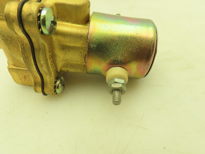 Skinner Lancer 2LB26H510 Brass Solenoid Valve 2-Way NC 24VDC 40 PSI 3/4" NPT