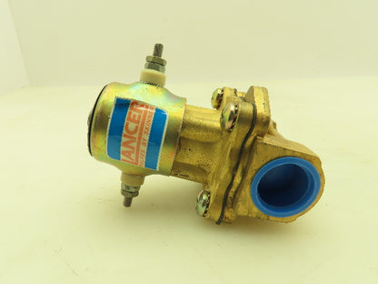 Skinner Lancer 2LB26H510 Brass Solenoid Valve 2-Way NC 24VDC 40 PSI 3/4" NPT