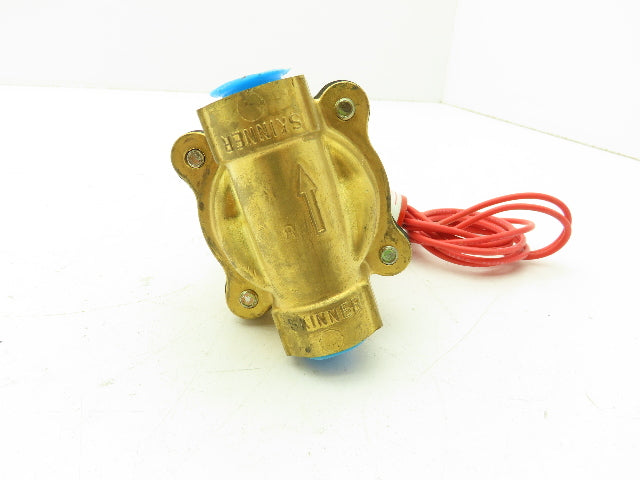 Skinner Lancer 4LD2LB5102 Solenoid Valve 2-Way NC 120V 100 PSI 3/8"NPT Hot Water