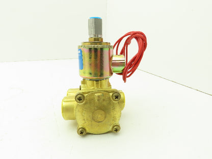 Honeywell Skinner XL3LB4150 Brass Solenoid Valve 3-Way NC 120V 150 PSI 1/2" NPT