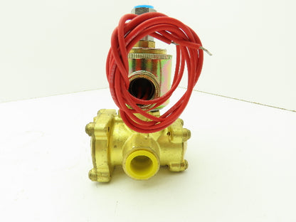 Honeywell Skinner XL3LB4150 Brass Solenoid Valve 3-Way NC 120V 150 PSI 1/2" NPT