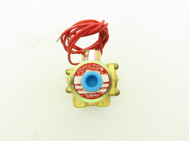 Honeywell Skinner XL3LB4150 Brass Solenoid Valve 3-Way NC 120V 150 PSI 1/2" NPT