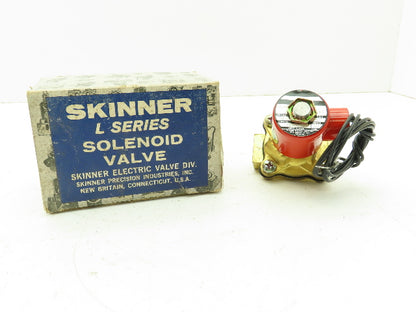 Skinner LE2HB3052 Brass Solenoid Valve 2-Way NC 120V 50 PSI 3/8" NPT
