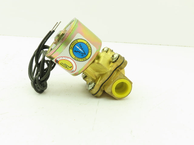 Skinner LA26GB4041 Brass Solenoid Valve 2-Way NC 12VDC 40 PSI 1/2" NPT