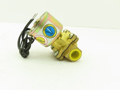 Skinner LA26GB4041 Brass Solenoid Valve 2-Way NC 12VDC 40 PSI 1/2" NPT