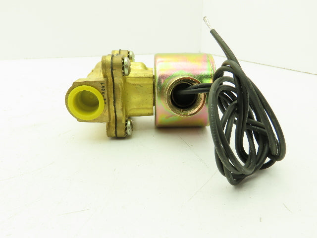 Skinner LA26GB4041 Brass Solenoid Valve 2-Way NC 12VDC 40 PSI 1/2" NPT