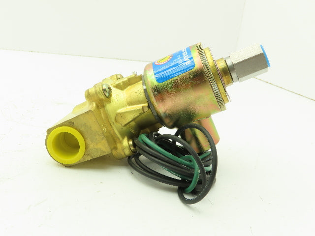 Skinner XL1LB4150 Brass Solenoid Valve 3-Way NO 120V 5-150 PSI 1/2" NPT