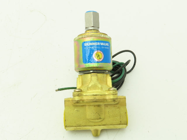 Skinner XL1LB4150 Brass Solenoid Valve 3-Way NO 120V 5-150 PSI 1/2" NPT