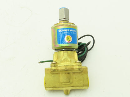 Skinner XL1LB4150 Brass Solenoid Valve 3-Way NO 120V 5-150 PSI 1/2" NPT