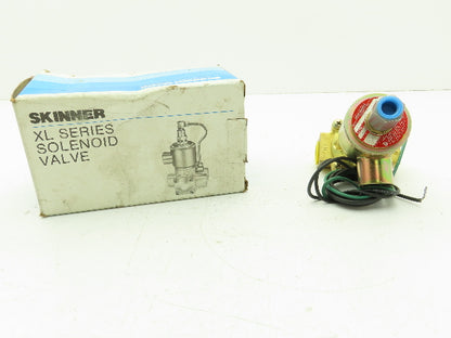 Skinner XL1LB4150 Brass Solenoid Valve 3-Way NO 120V 5-150 PSI 1/2" NPT