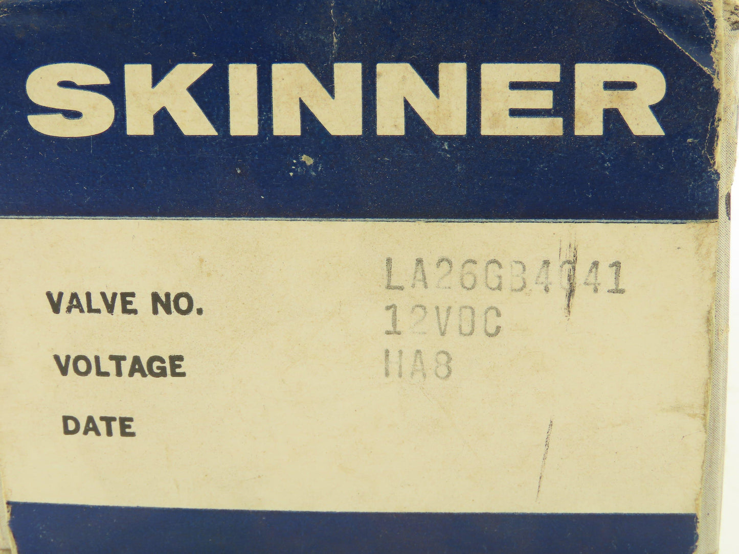 Skinner LA26GB4041 Brass Solenoid Valve 2-Way NC 12VDC 40 PSI 1/2" NPT
