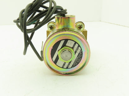 Skinner LA26GB4041 Brass Solenoid Valve 2-Way NC 12VDC 40 PSI 1/2" NPT