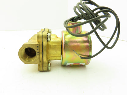 Skinner LA26GB4041 Brass Solenoid Valve 2-Way NC 12VDC 40 PSI 1/2" NPT