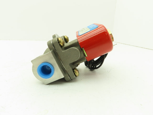 Skinner Lancer 2LB2L370 Solenoid Valve 2-Way NC 120V 100 PSI 3/8" NPT Stainless