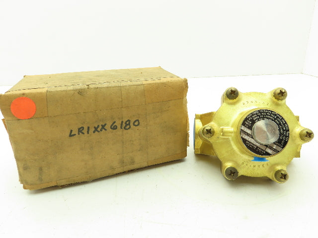 Skinner LR1XX6180 Pneumatic Air Remote Pilot Operated Brass Valve 1" NPT 180PSI