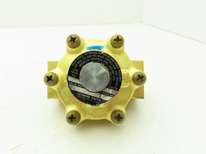 Skinner LR1XX5180 Pneumatic Air Remote Pilot Operated Brass Valve 3/4"NPT 180PSI