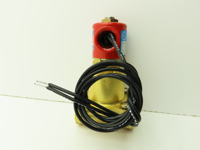 Skinner Lancer 2LF2HB4217 Brass Solenoid Valve 2-Way NC 120V 125 PSI 1/2" NPT